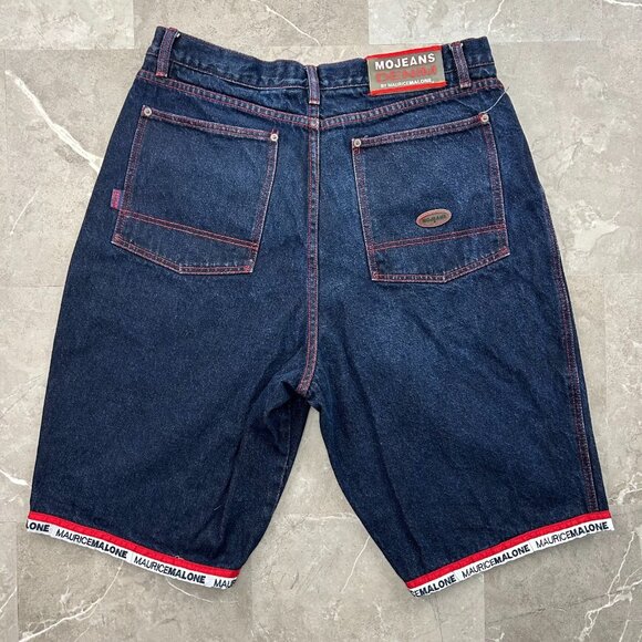 Vintage MoJeans Jean Shorts Mens 36 Jorts Loose Baggy y2k Mo Jeans Rap Hip Hop - Picture 2 of 12